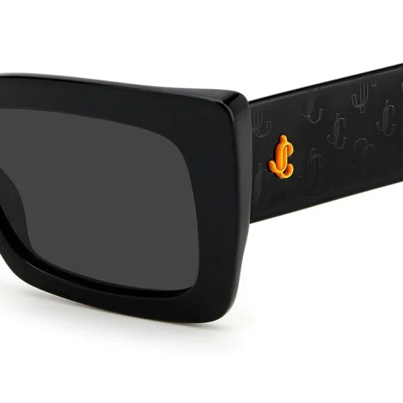 Jimmy Choo Grey Rectangular Ladies Sunglasses - Picture 2 of 4